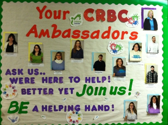 Ambassador Club Bulletin Board at CRBC